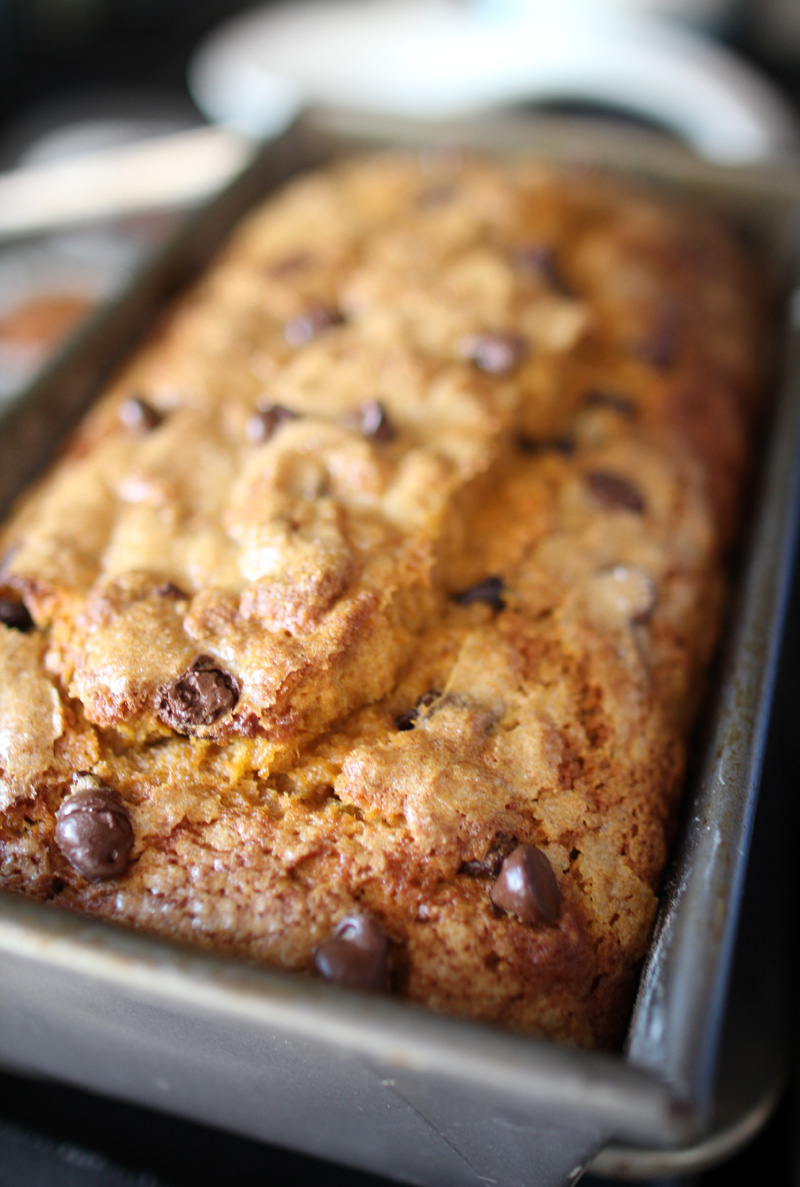 Best Pumpkin Bread (with chocolate chips) Recipe | PepperDesignBlog.com