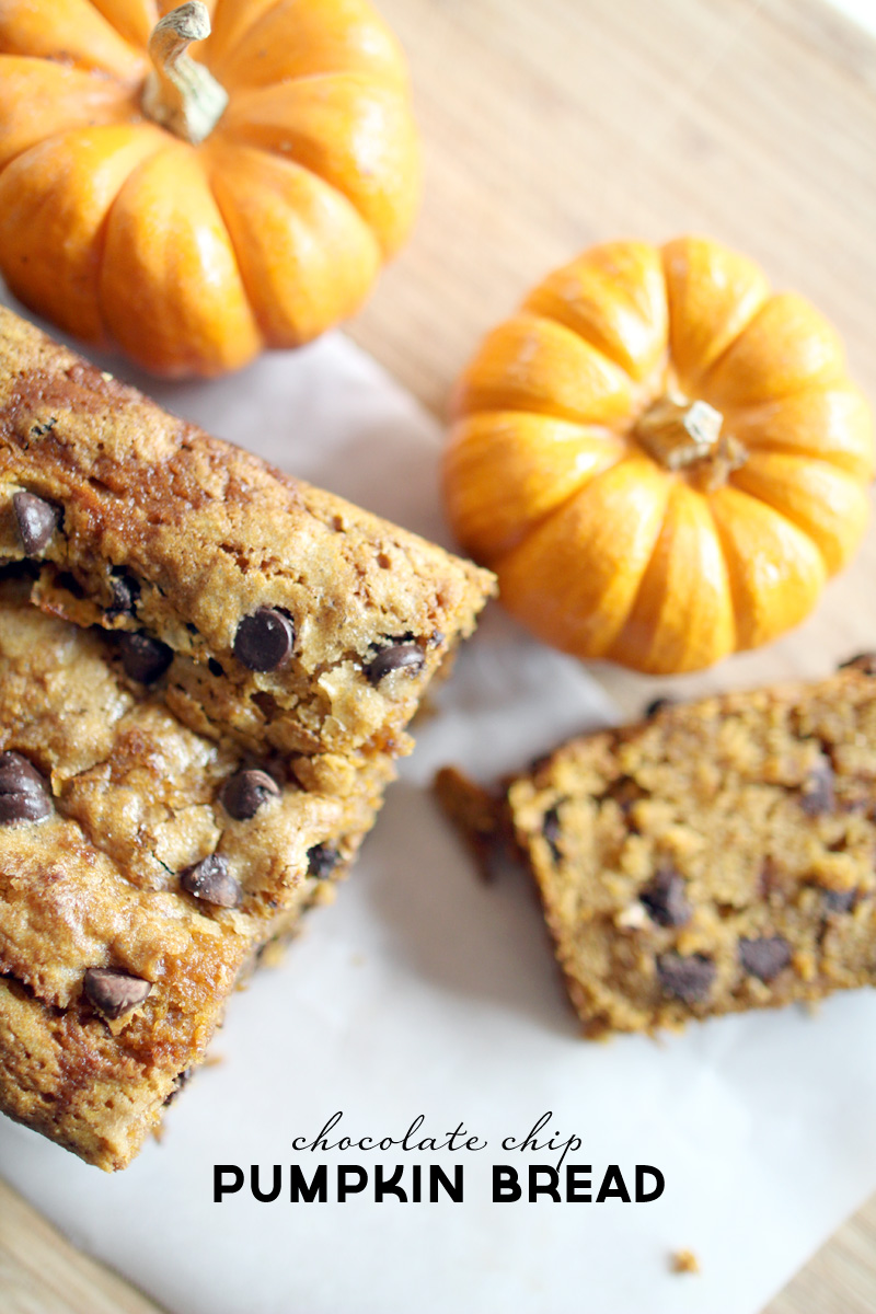 Best Pumpkin Bread (with chocolate chips) Recipe | PepperDesignBlog.com