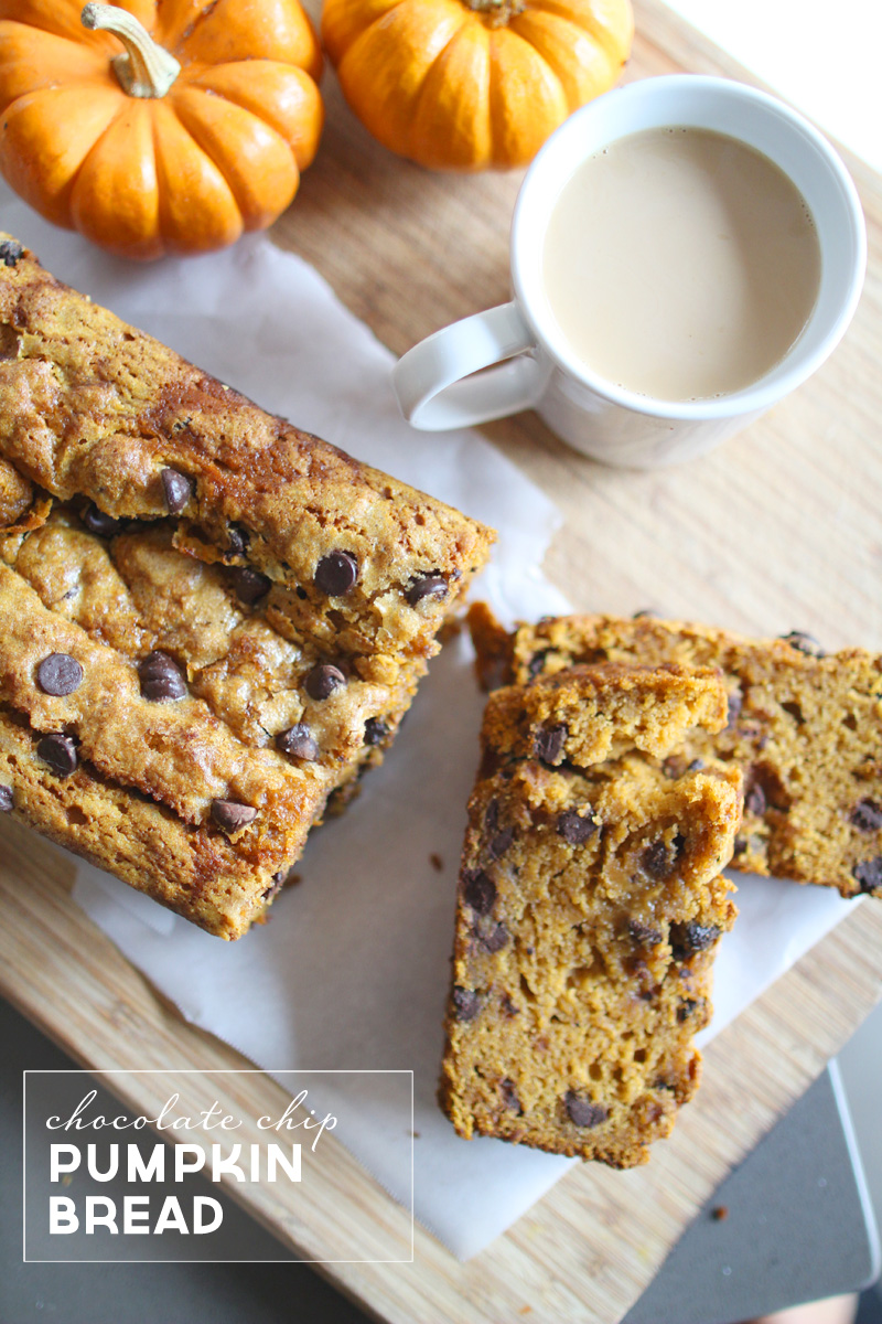 Best Pumpkin Bread (with chocolate chips) Recipe | PepperDesignBlog.com