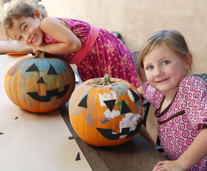 A Painted Pumpkin | PepperDesignBlog.com