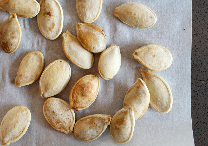 Roasted Pumpkin Seeds - 3 Ways | Cinnamon & Sugar, Chili & Lime, Parmesan & Cracked Pepper | PepperDesignBlog.com