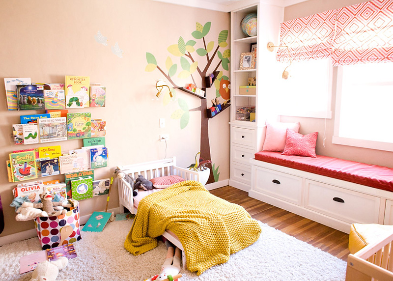 Girls' Room - A Modern Pink Nursery | PepperDesignBlog.com