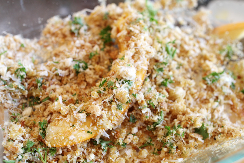 Baked Bread Crumb + Parmesan Pumpkin Slice Appetizer | Pepper DesignBlog.com