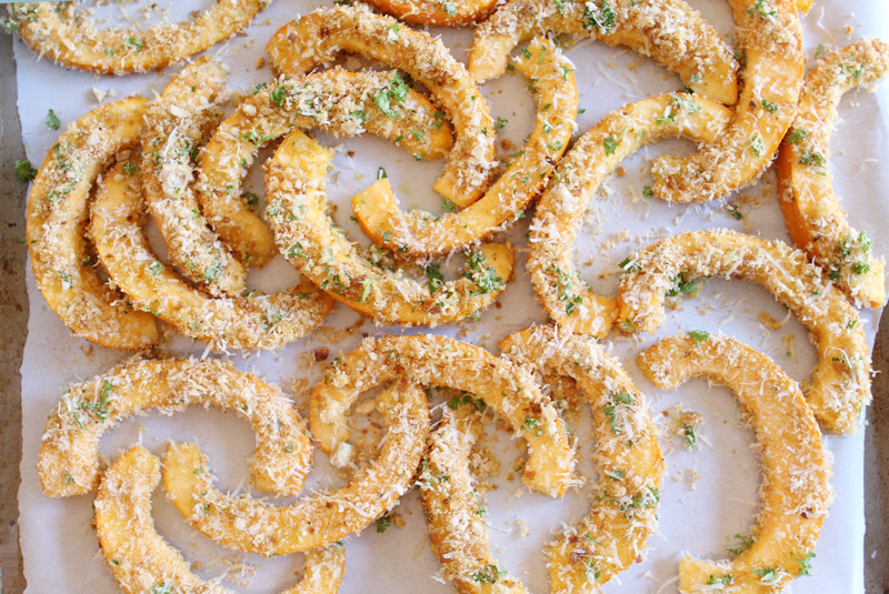 Baked Bread Crumb + Parmesan Pumpkin Slice Appetizer | Pepper DesignBlog.com