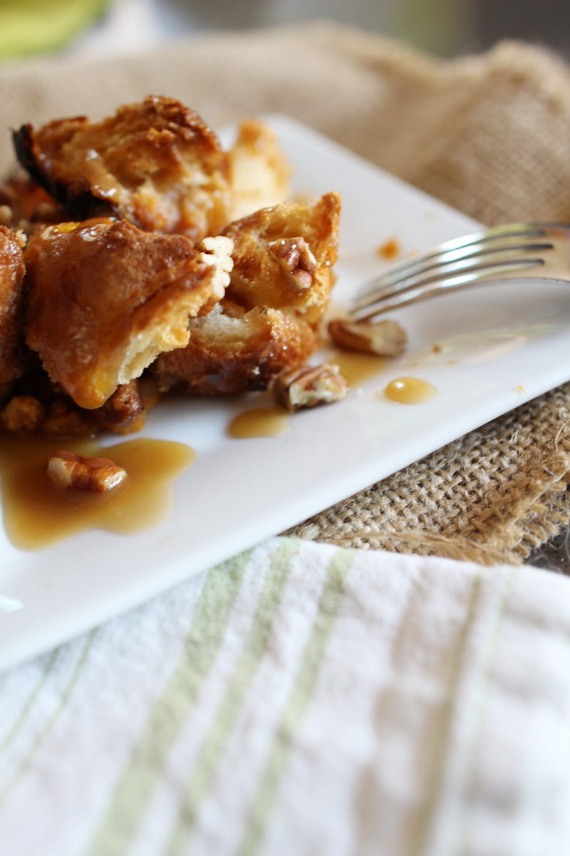 Caramelized Pumpkin Croissant Bread Pudding | PepperDesignBlog.com