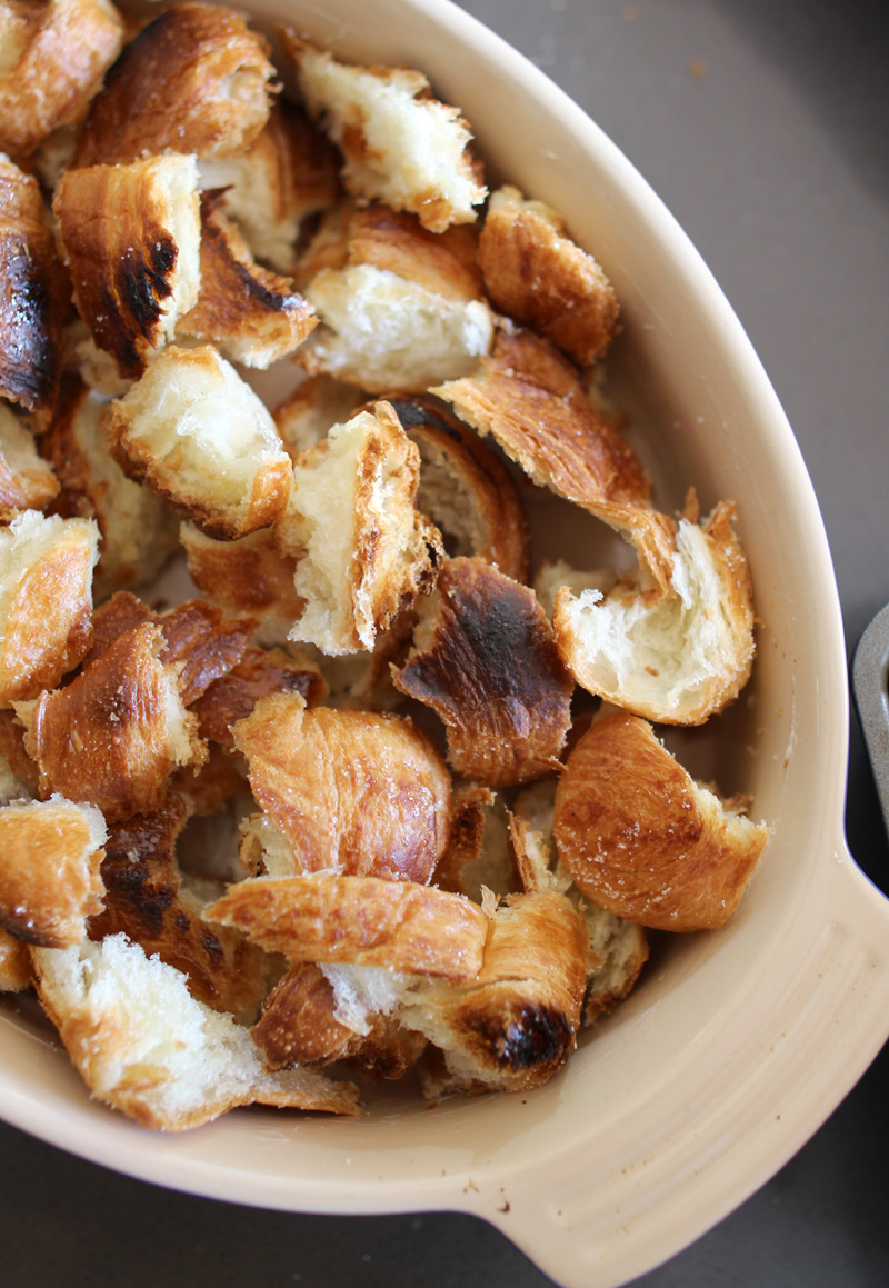 Caramelized Pumpkin Croissant Bread Pudding | PepperDesignBlog.com