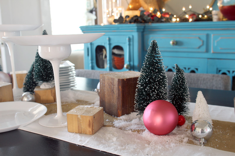 Our Home for the Holidays | Christmas 2014 | Miniature Tree Party Tablescape | PepperDesignBlog.com