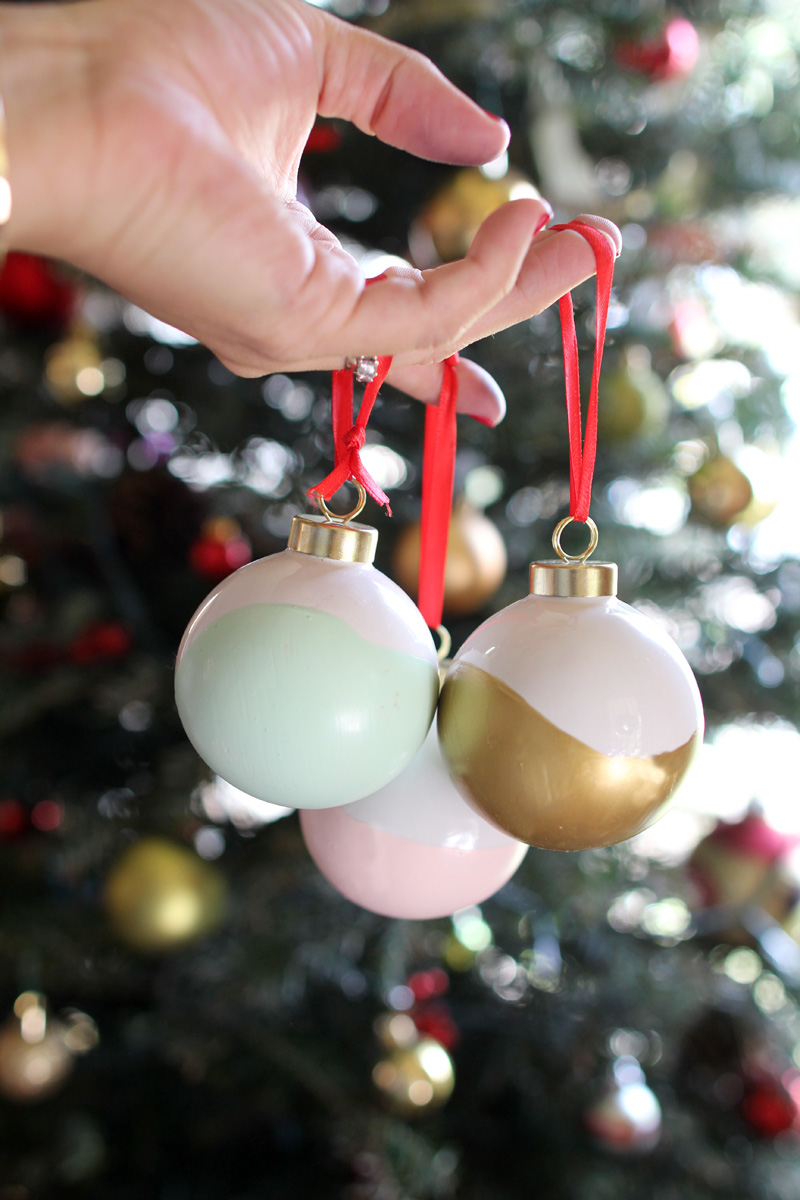 Our Home for the Holidays | Christmas 2014 | Hand Dipped Ornaments | PepperDesignBlog.com