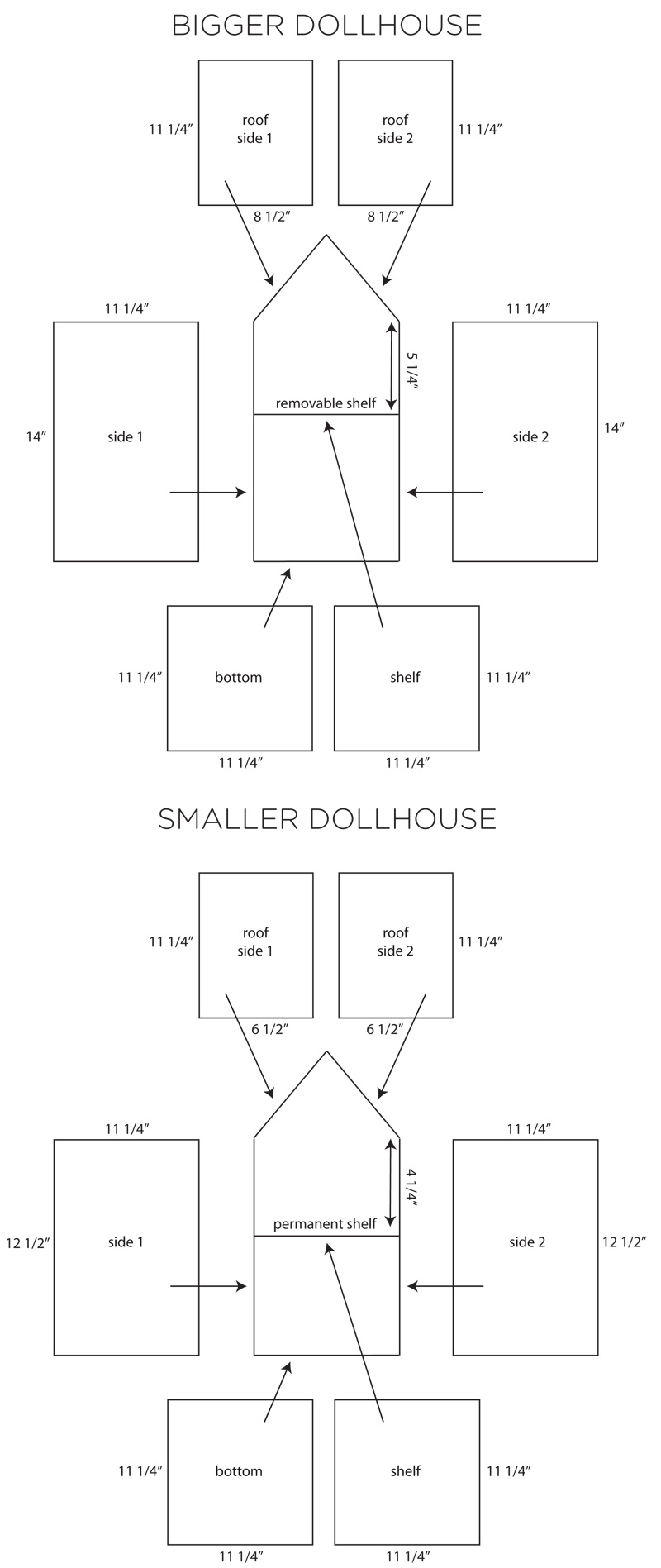 Handmade Wooden Dollhouse | PepperDesignBlog.com