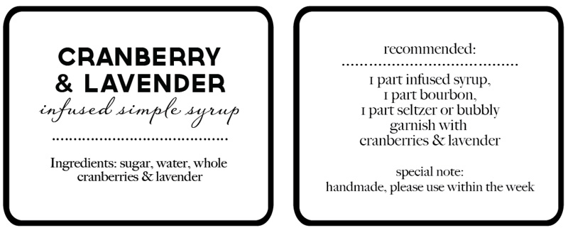 Handmate Gifts: Cranberry & Lavender Infused Simple Syrup | A Holiday Cocktail | PepperDesignBlog.com