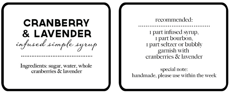 Handmate Gifts: Cranberry & Lavender Infused Simple Syrup | A Holiday Cocktail | PepperDesignBlog.com