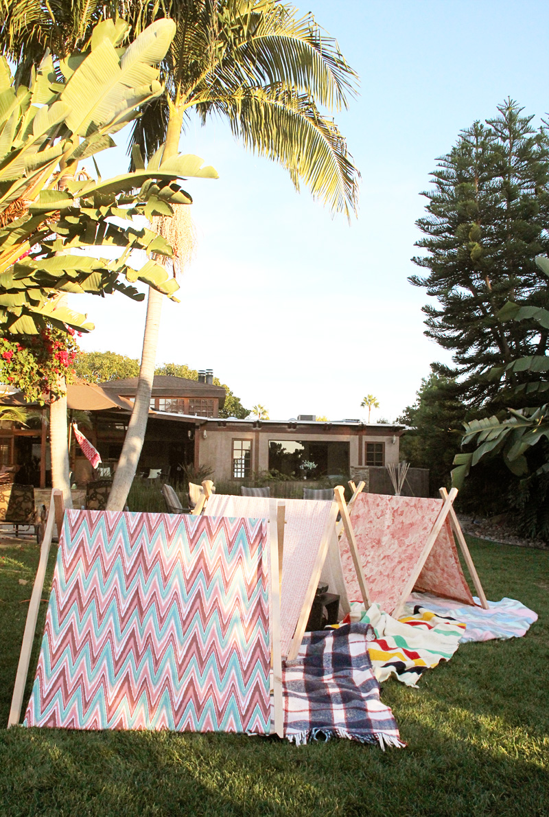 Homemade A-Frame Tents | PepperDesignBlog.com