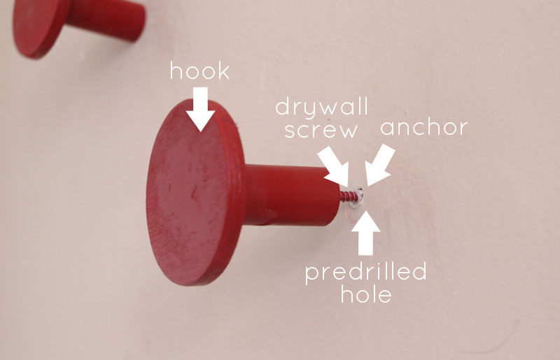 DIY Wall Hooks | PepperDesignBlog.com