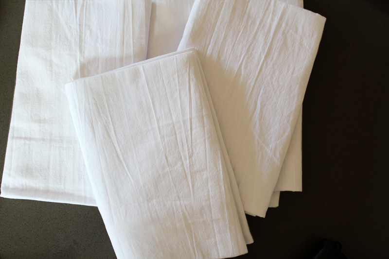 Handmade Gift: Indigo Hand Dyed Flour Sack Towels | PepperDesignBlog.com