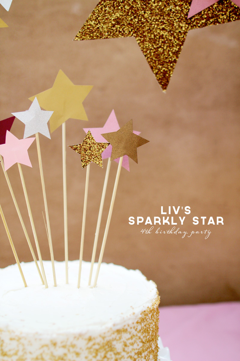 Liv's Sparkly Star Birthday Party | PepperDesignBlog.com