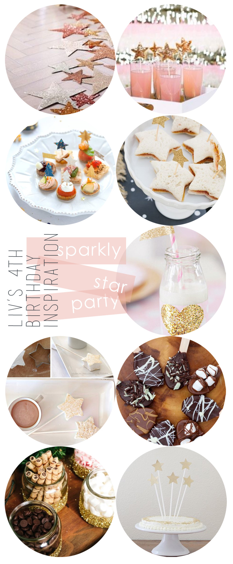 Liv's Sparkly Star 4th Birthday Party Inspiration | PepperDesignBlog.com