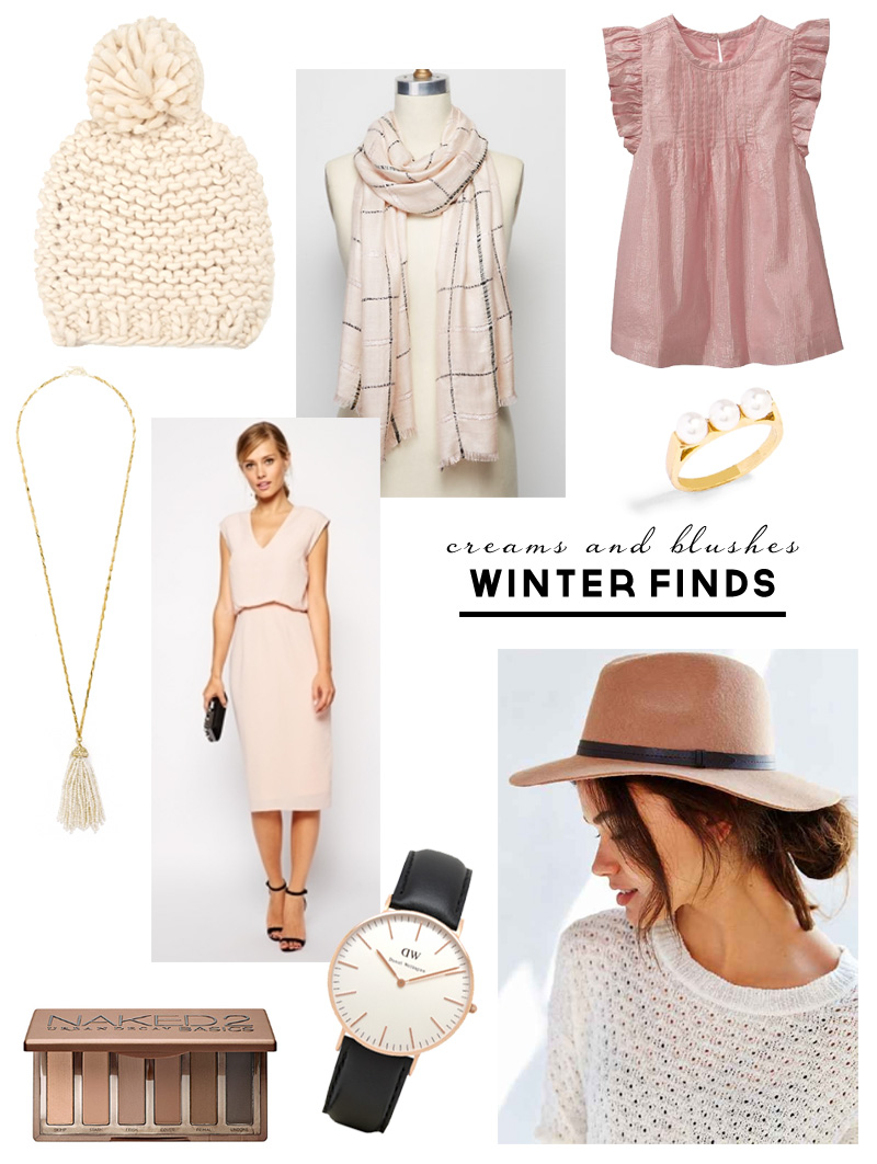 Winter Finds Style Board & Inspiration | Creams & Blush | PepperDesignBlog.com