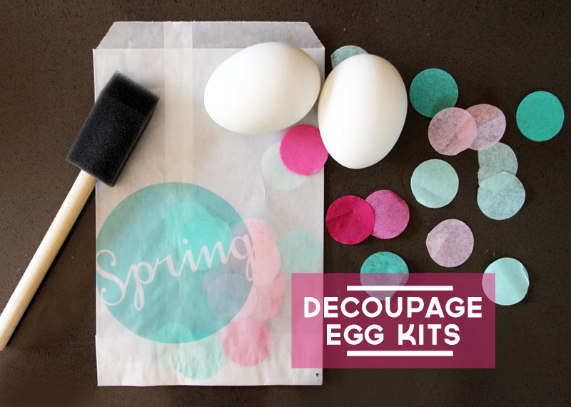 Welcome, Spring Egg Decoupage Kits | PepperDesignBlog.com