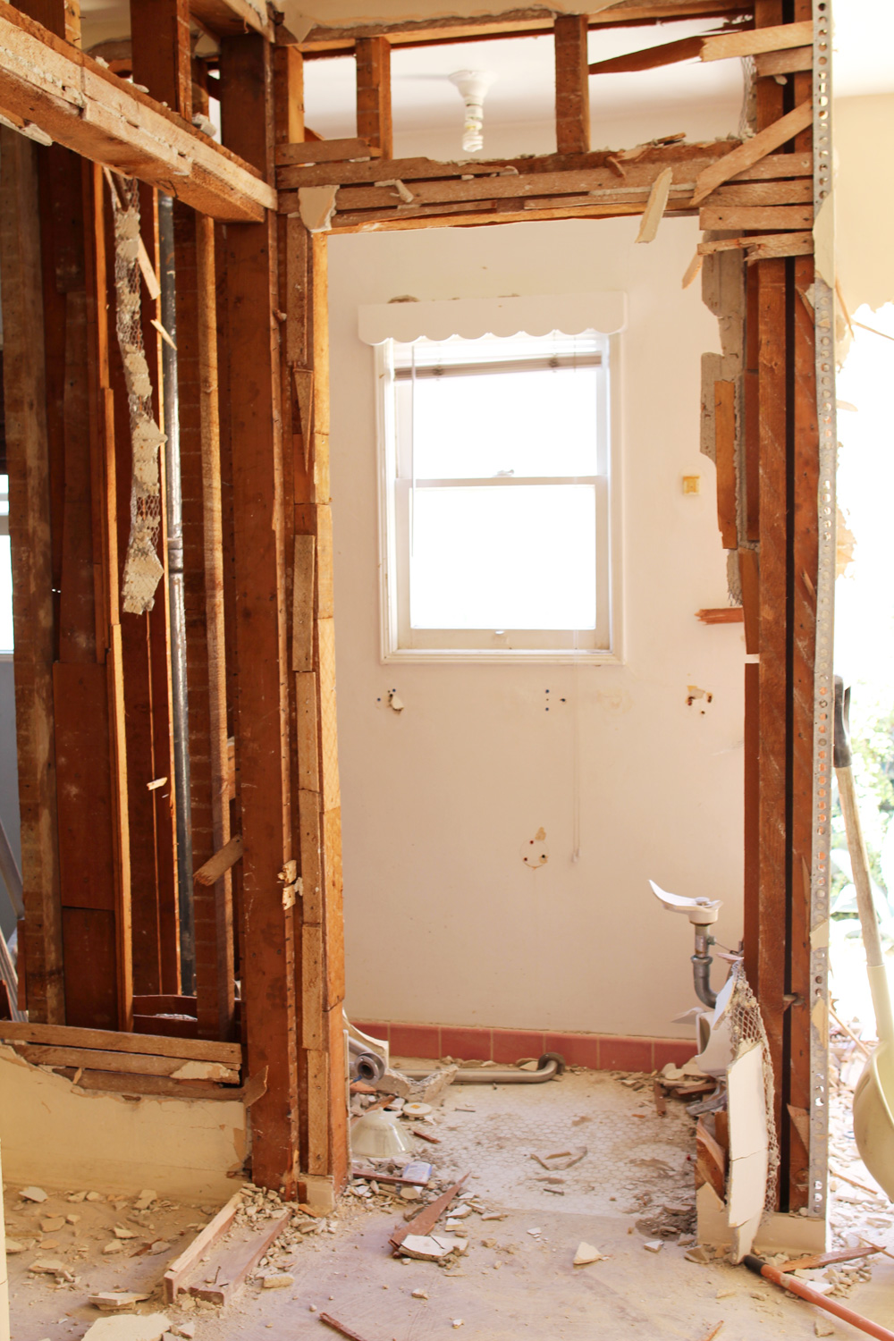 Master Bath/Bedroom Demo Day 1 | PepperDesignBlog.com