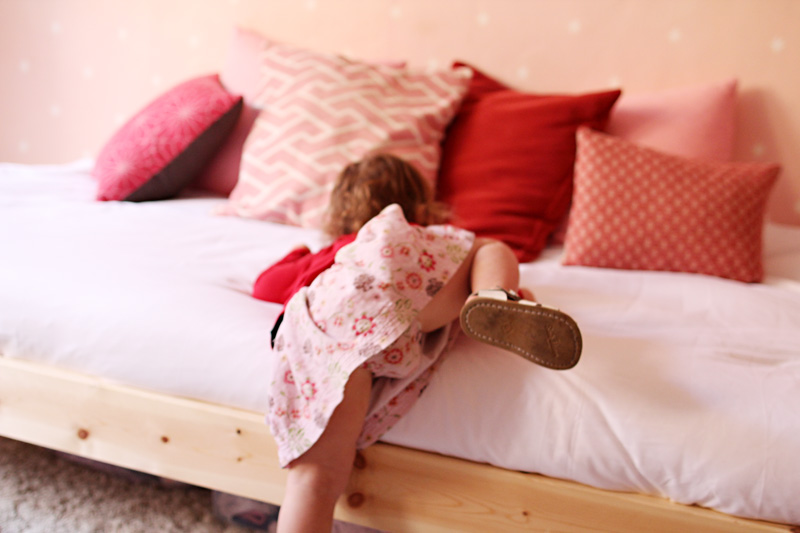 Girls' Room - A Modern Pink Nursery | A New Daybed | PepperDesignBlog.com