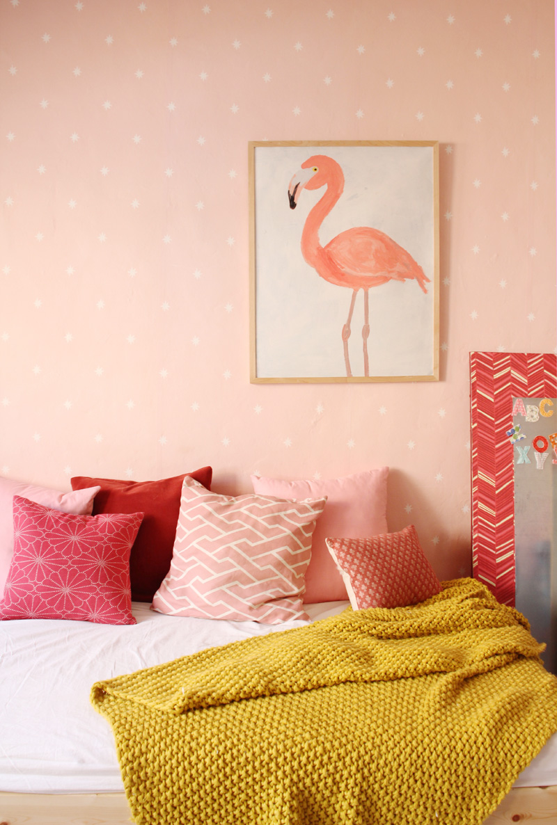 Girls' Room - A Modern Pink Nursery | A New Daybed | PepperDesignBlog.com