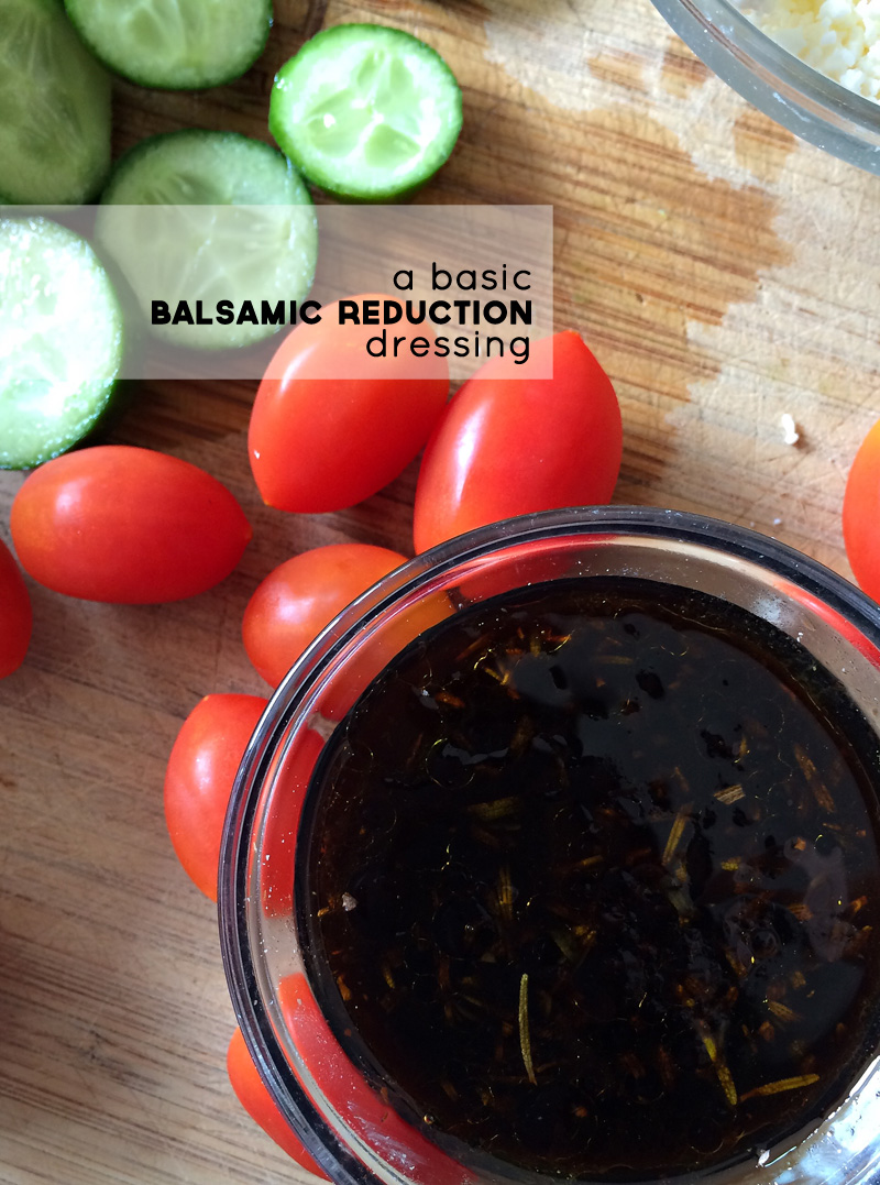 Honey & Rosemary Balsamic Reduction Dressing | PepperDesignBlog.com