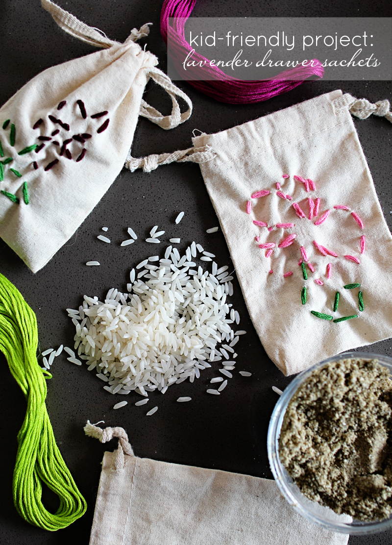 Lavender Drawer Sachet, Helps with Mothballs | Kid-Friendly Project | PepperDesignBlog.com