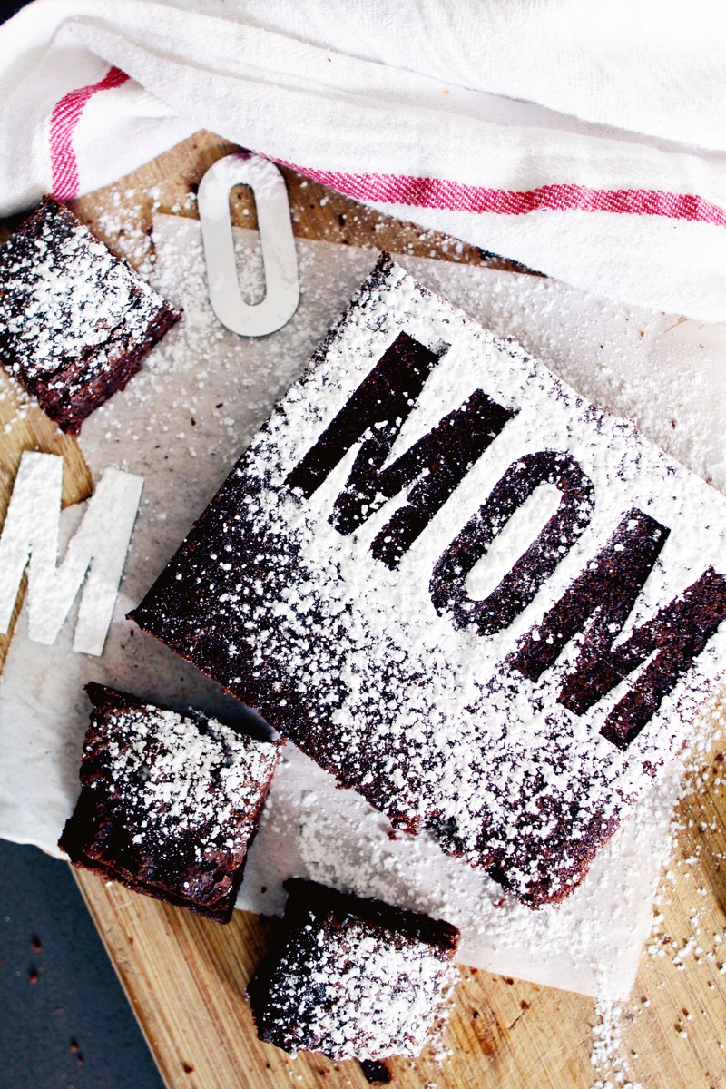 Mother's Day Stenciled 'MOM' | PepperDesignBlog.com