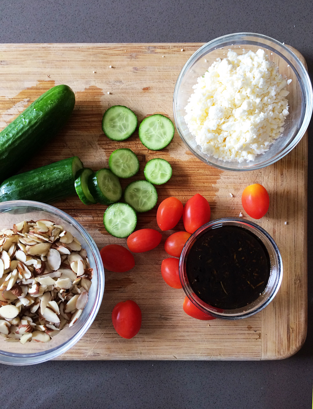 A Quinoa Mediterranean Farmer's Market Salad | PepperDesignBlog.com