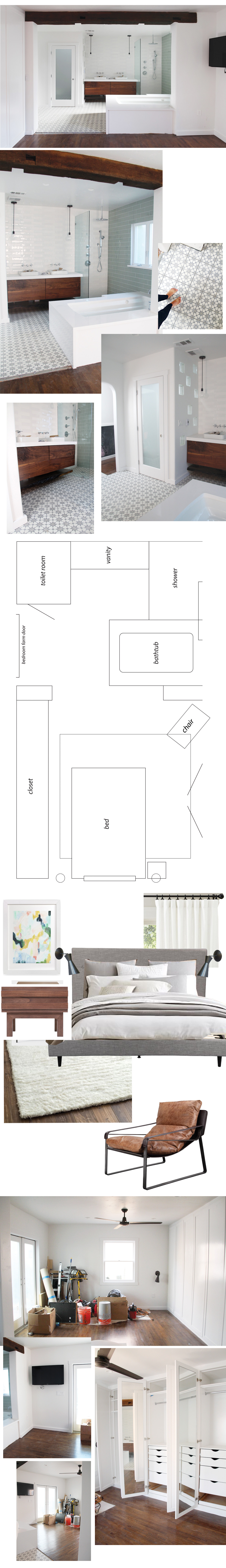 Master Bedroom & Bathroom Plan
