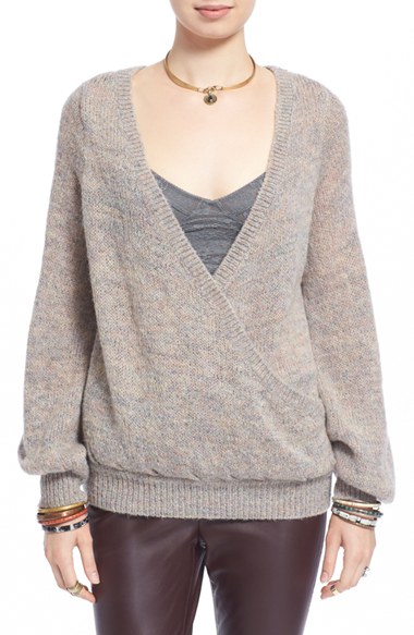 Sweater Weather, 2015 - tan wrap sweater