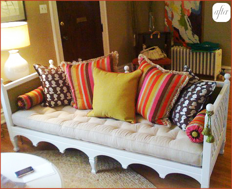Before & After: Colorful Day Bed 2